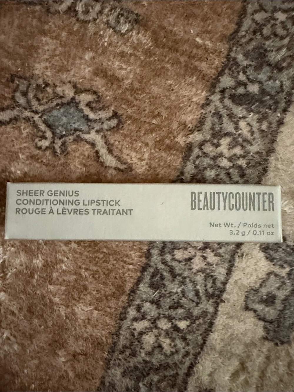 NEW Beautycounter Sheer Genius Conditioning Lipstick in shade Raisin